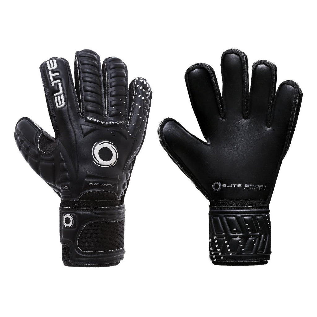 Elite sport black real best sale goalkeeper glove