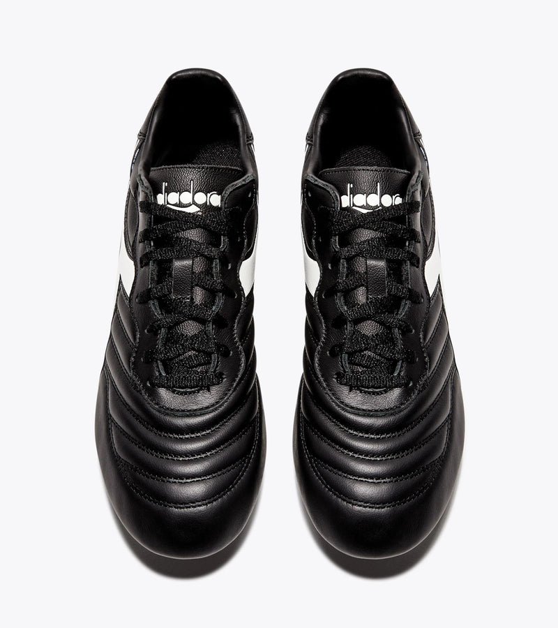 Diadora Brasil LT MDPU Soccer Cleats (black/white)