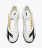 Diadora Brasil Sala Elite TF Soccer Cleats (white/black/metallic gold)