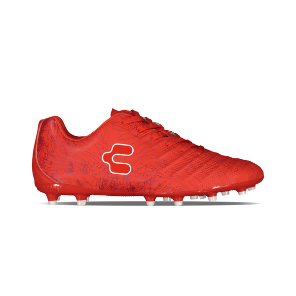 Charly Hot Cross 2.0 FG Soccer Cleats - Red-Soccer Command