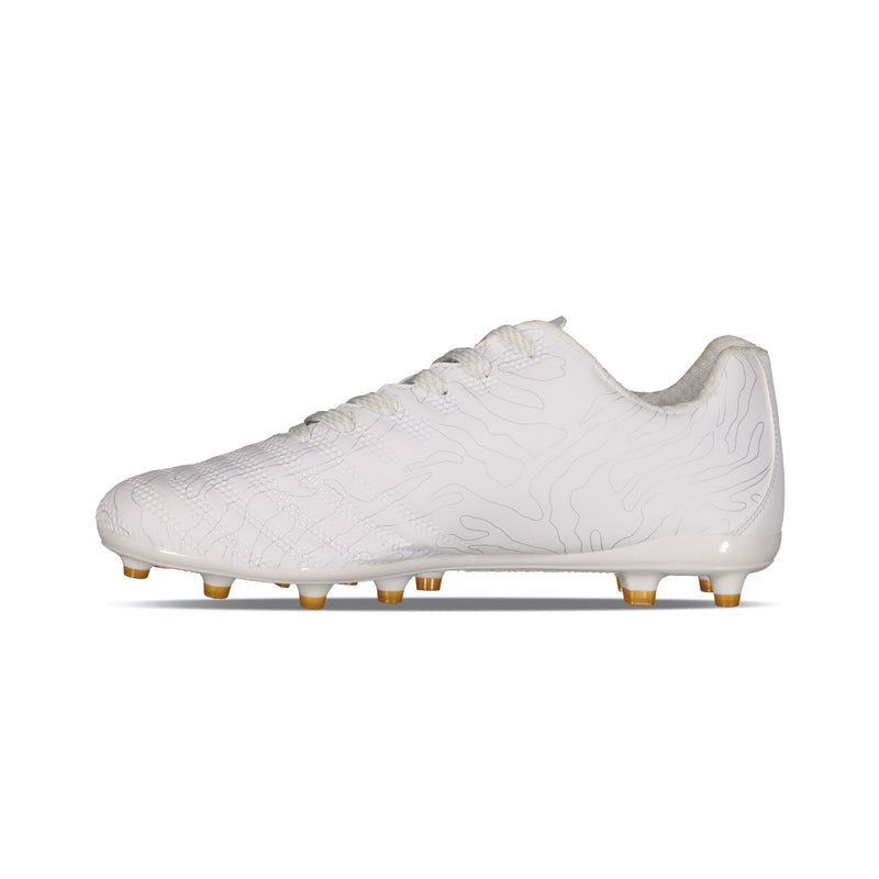 Charly Hot Cross 2.0 FG Soccer Cleats - White/Gold