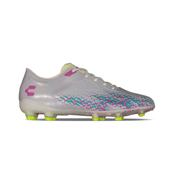 Charly Spektre 3.0 Plus FG Soccer Cleats - White/Pink-Soccer Command