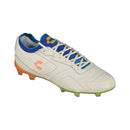 Charly Tyrian LT FG Soccer Cleats - White/Blue/Orange