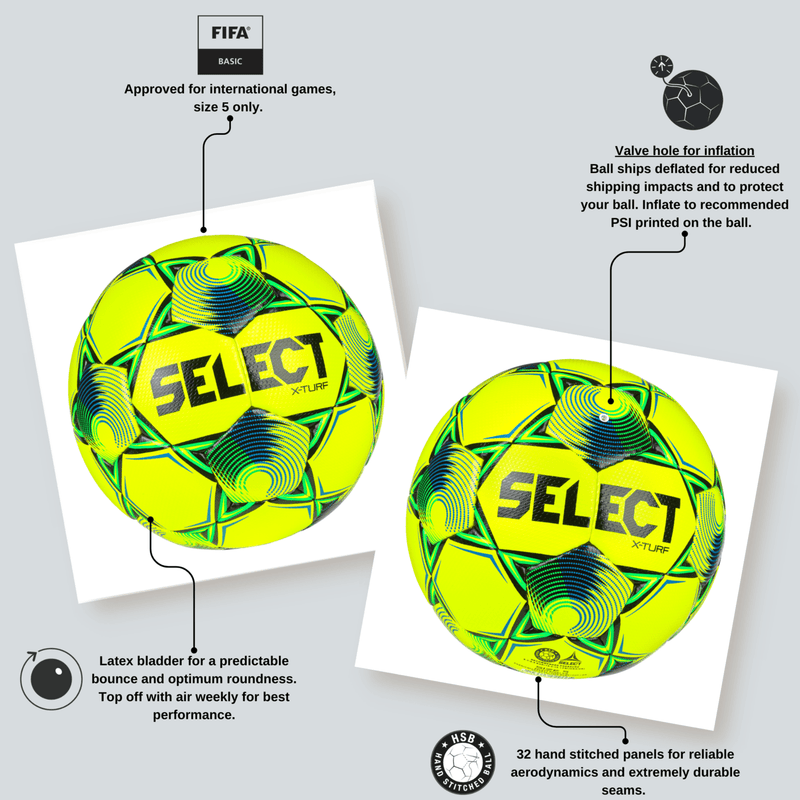 Select X-Turf v25 Soccer Ball