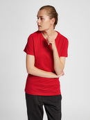 hummel Red Basic SS T-Shirt (women's)