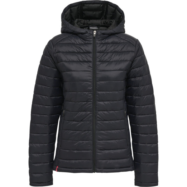 hummel Red Quilted Hooded Jacket (women's)