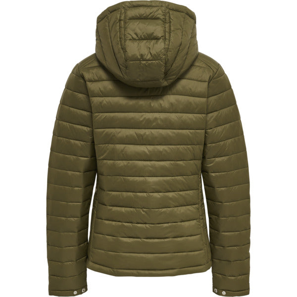 hummel Red Quilted Hooded Jacket (women's)