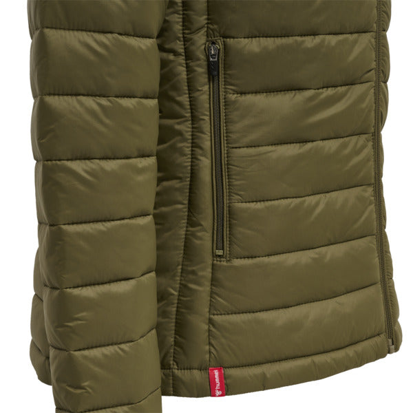 hummel Red Quilted Hooded Jacket (women's)