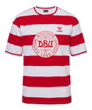 hummel Denmark DBU Fan 24 Striped Tee-Soccer Command