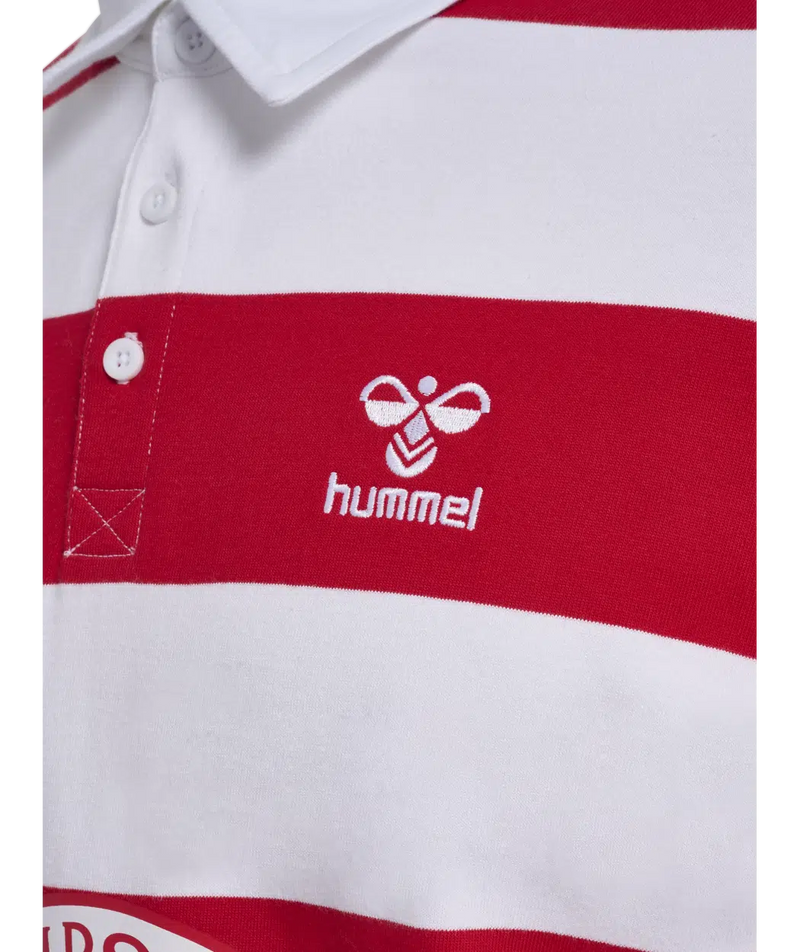 hummel Denmark DBU Fan 24 Rugby Striped Shirt-Soccer Command