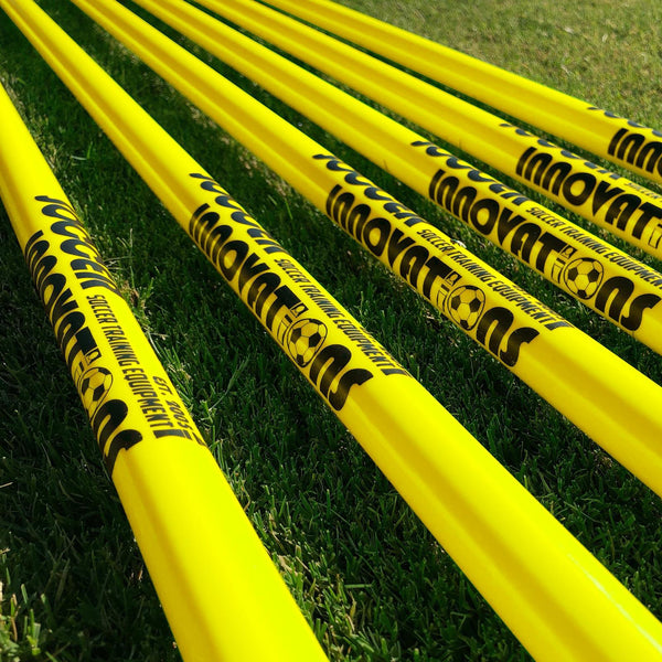 1" Agility Pole Set with Ground Spikes by Soccer Innovations