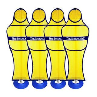 Soccer Wall Turf Mannequins by Soccer Innovations (Set of 4)