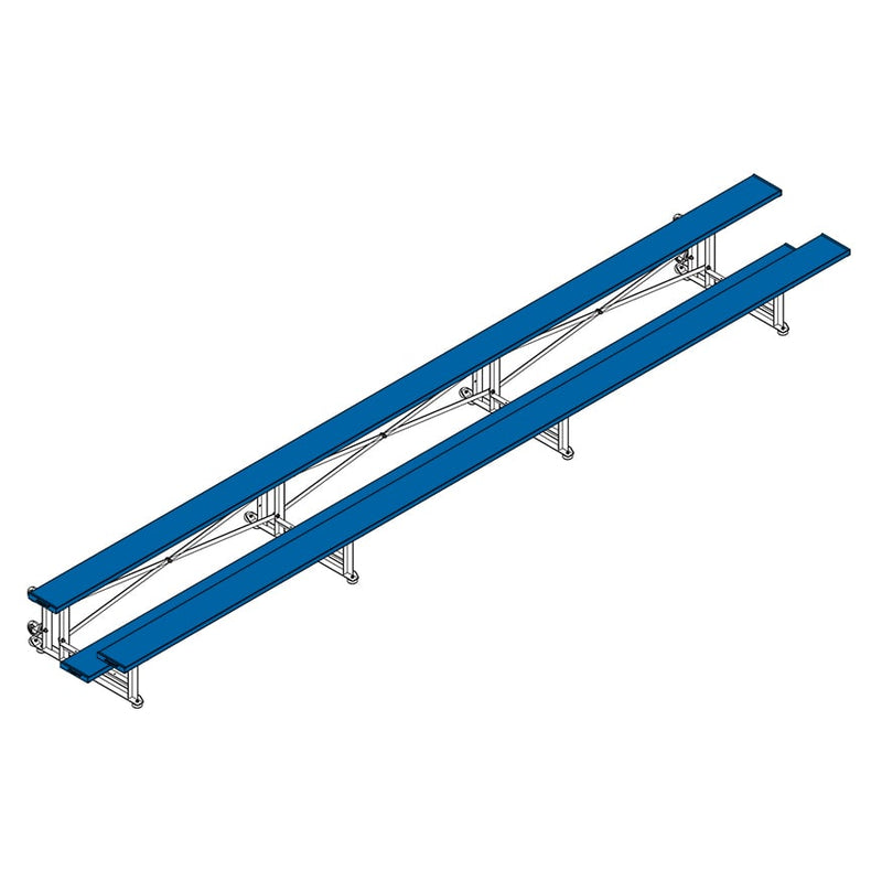 Jaypro Soccer Tip & Roll Bleacher (2 Row - Single Foot Plank)