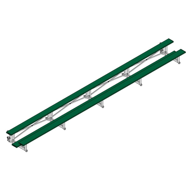 Jaypro Soccer Tip & Roll Bleacher (2 Row - Single Foot Plank)