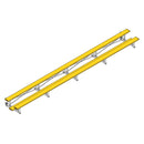 Jaypro Soccer Tip & Roll Bleacher (2 Row - Single Foot Plank)