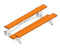 Jaypro Soccer Tip & Roll Bleacher (2 Row - Single Foot Plank)