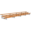 Jaypro Soccer All Aluminum Bleacher (3 Row - Single Foot Plank)-Soccer Command