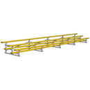 Jaypro Soccer All Aluminum Bleacher (3 Row - Single Foot Plank)-Soccer Command