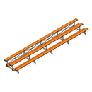 Jaypro Soccer Tip & Roll Bleacher (3 Row - Single Foot Plank)-Soccer Command