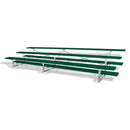 Jaypro Soccer All Aluminum Bleacher (3 Row - Single Foot Plank)-Soccer Command