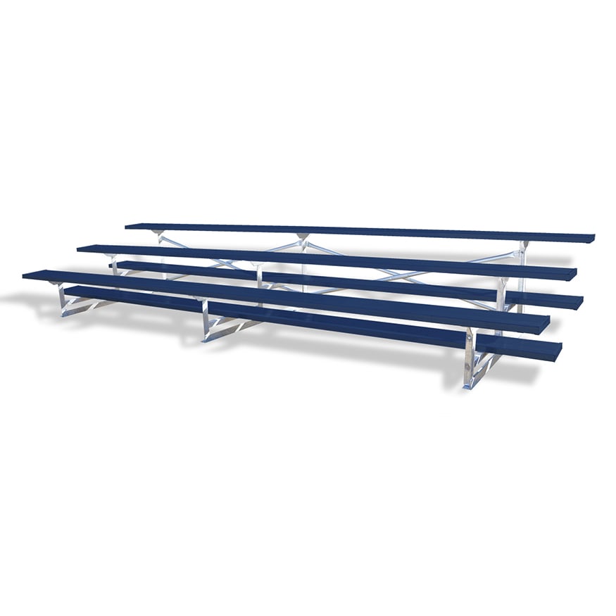 Jaypro Soccer All Aluminum Bleacher (3 Row - Single Foot Plank ...