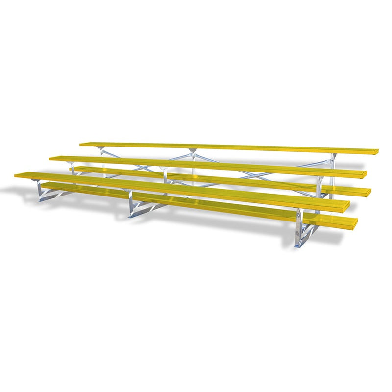 Jaypro Soccer Standard Outdoor Bleacher (3 Row - Single Foot Plank)-Soccer Command