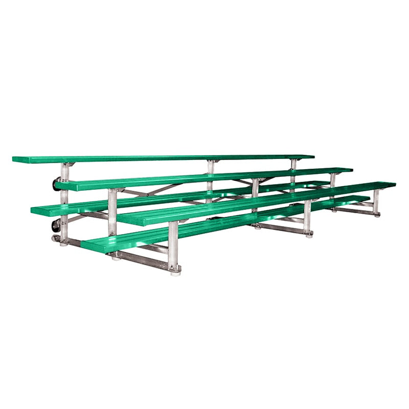 Jaypro Soccer Tip & Roll Bleacher (3 Row - Single Foot Plank)-Soccer Command