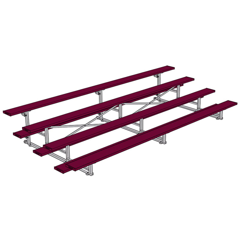 Jaypro Soccer Tip & Roll Bleacher (4 Row - Single Foot Plank)