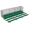 Jaypro Soccer Enclosed Bleacher (5 Row - Single Foot Plank with Guard Rail)