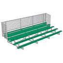 Jaypro Soccer Enclosed Bleacher (5 Row - Single Foot Plank with Guard Rail)