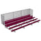 Jaypro Soccer Enclosed Bleacher (5 Row - Single Foot Plank with Guard Rail)