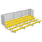 Jaypro Soccer Enclosed Bleacher (5 Row - Single Foot Plank with Guard Rail)