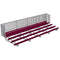 Jaypro Soccer Enclosed Bleacher (5 Row - Single Foot Plank with Guard Rail)