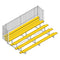 Jaypro Soccer Enclosed Bleacher (5 Row - Single Foot Plank with Guard Rail)