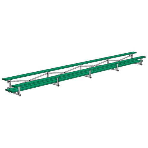 Jaypro Soccer Tip & Roll Bleacher (2 Row - Double Foot Plank)