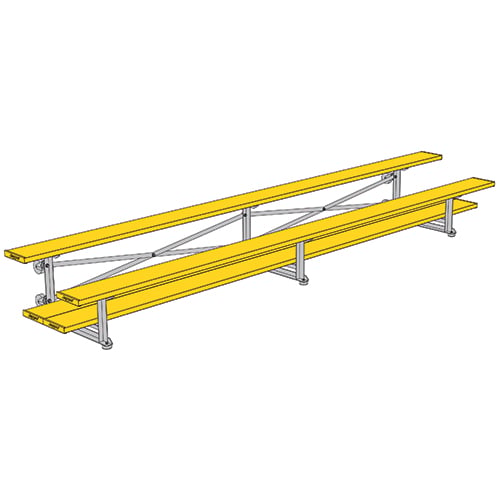 Jaypro Soccer Tip & Roll Bleacher (2 Row - Double Foot Plank)