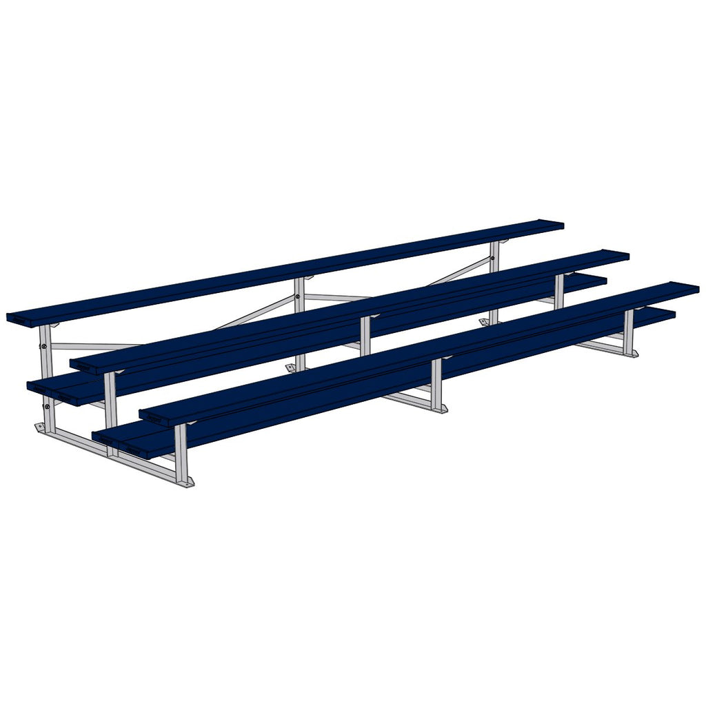 Jaypro Soccer All Aluminum Bleacher (3 Row - Double Foot Plank ...