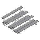 Jaypro Soccer Tip & Roll Bleacher (4 Row - Double Foot Plank)