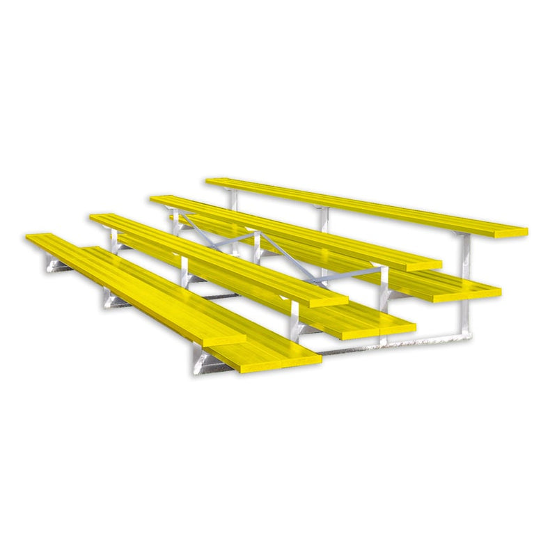 Jaypro Soccer All Aluminum Bleacher (4 Row - Double Foot Plank)