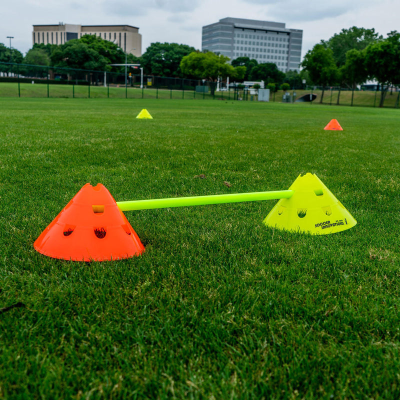 12" Three-Position Hurdle Cone Set by Soccer Innovations