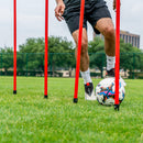 1" Agility Pole Set with Ground Spikes by Soccer Innovations