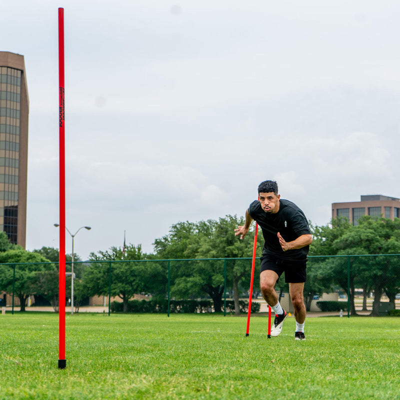 1" Agility Pole Set with Ground Spikes by Soccer Innovations