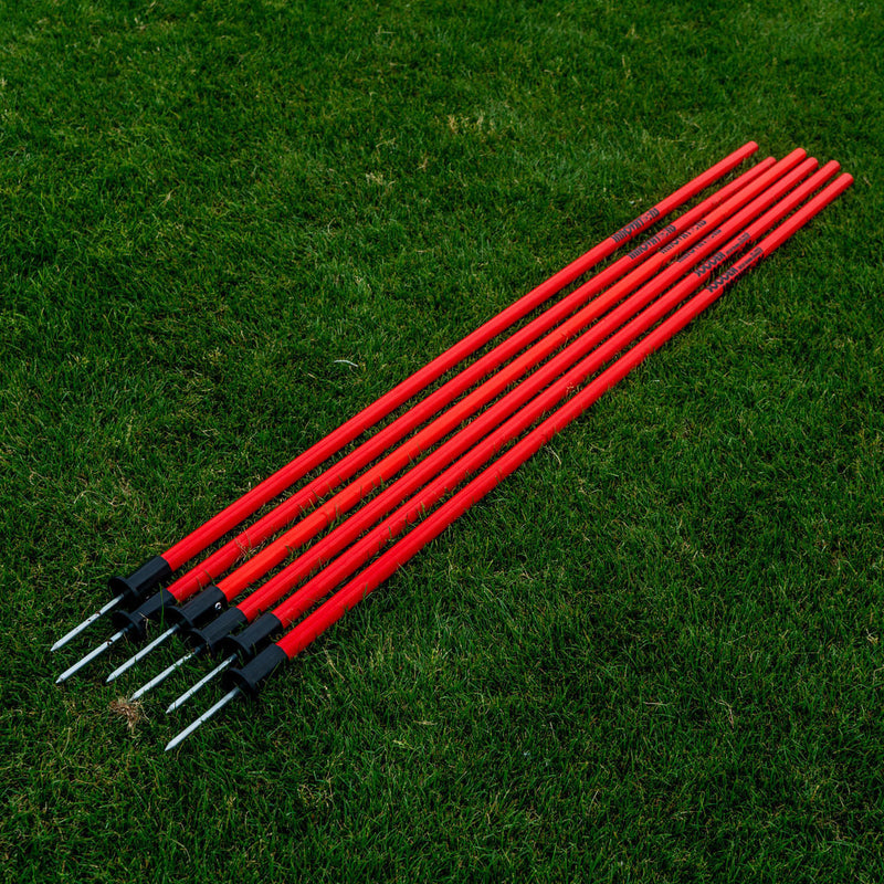 1" Agility Pole Set with Ground Spikes by Soccer Innovations