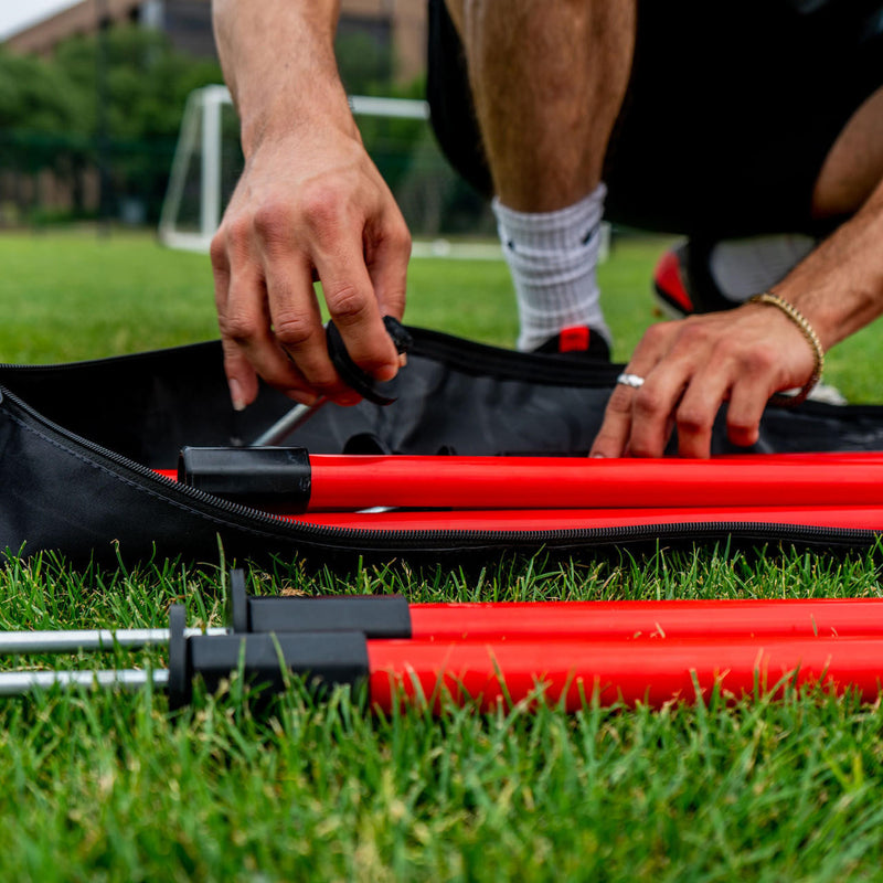 1" Agility Pole Set with Ground Spikes by Soccer Innovations