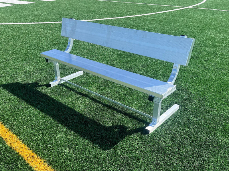 Pevo Powder Coated Team Soccer Bench With Back