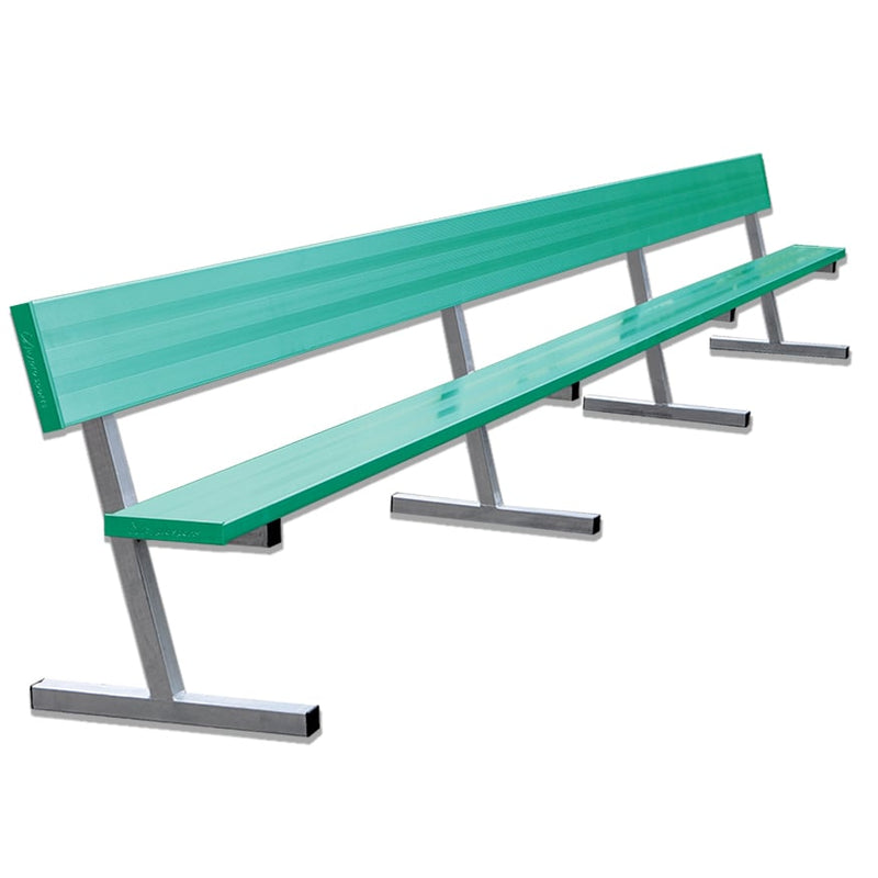 Jaypro Soccer Player Bench With Seat Back (Portable)