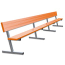 Jaypro Soccer Player Bench With Seat Back (Portable)