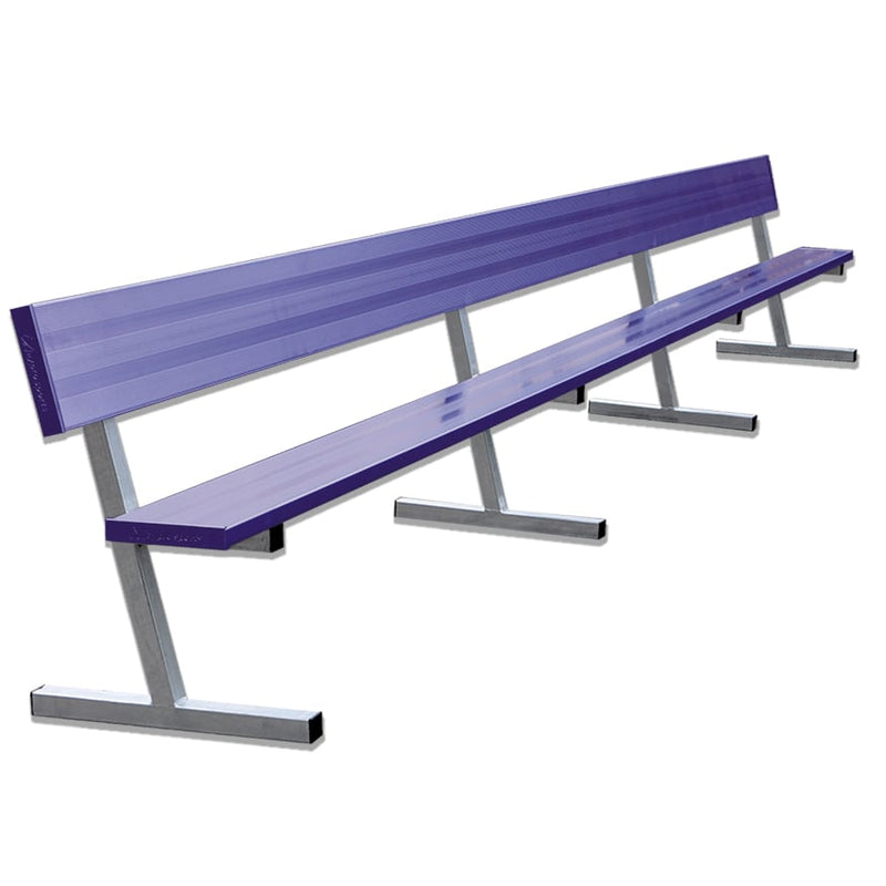 Jaypro Soccer Player Bench With Seat Back (Portable)