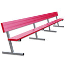 Jaypro Soccer Player Bench With Seat Back (Portable)