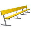 Jaypro Soccer Player Bench With Seat Back (Portable)